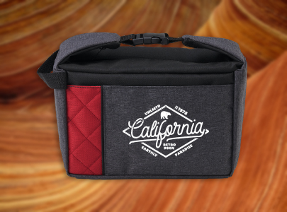 Custom imprinted Lunch Bag/Cooler for Los Angeles, CA with a local business logo
