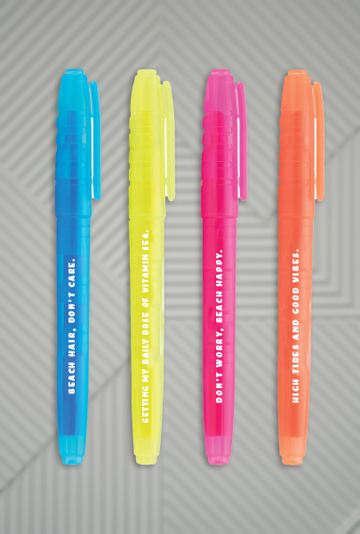Custom imprinted Collegiate Highlighter for Los Angeles, CA with a local business logo