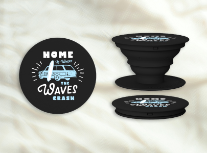 Custom imprinted PopSockets® Pop Grip for Los Angeles, CA with a local business logo
